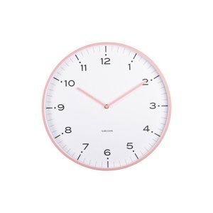 Zegar ścienny Karlsson 6011PI design różowy,średnica 40 cm