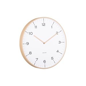 Zegar ścienny Karlsson 6011SB design beżowy,średnica 40 cm