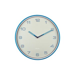 Zegar ścienny Karlsson 6013BB design niebieski,średnica 40 cm