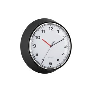 Zegar ścienny Karlsson 6006BK design czarny, średnica 34 cm