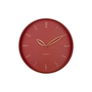 Zegar ścienny Karlsson 6012RD design czerwony,średnica 40 cm