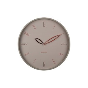 Zegar ścienny Karlsson 6012WG design beżowy, średnica 40 cm