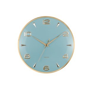 Zegar ścienny Karlsson 6017BL jasnoniebieski,średnica 40 cm