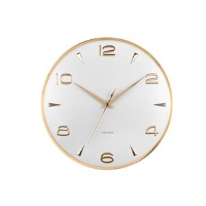 Zegar ścienny Karlsson 6017WH biały, średnica 40cm
