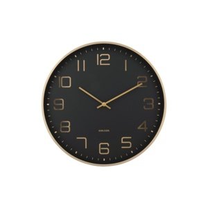 Zegar ścienny Karlsson 5973BK czarny, średnica 40cm