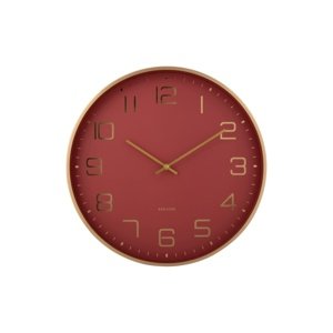 Zegar ścienny Karlsson 5973RD design czerwony,średnica 40 cm