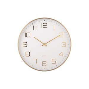 Zegar ścienny Karlsson 5973WH biały, średnica 40cm