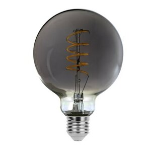 Rabalux Żarówka dekoracyjna LED ze skręconą falą,dymnoszara, E27, G95, 4 W, 350 lm