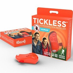 TICKLESS® HUMAN Ultradźwiękowy odstraszacz na kleszcze i pchły dla ludzi, pomarańczowy