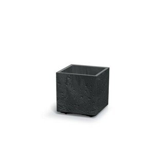 Doniczka SIERRA SQUARE BETON EFFECT 38,5 cm, czarny, M