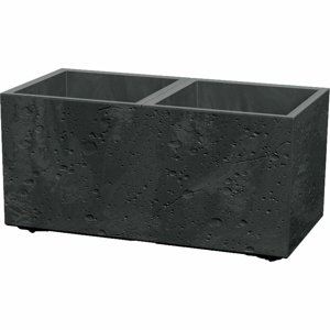 Doniczka SIERRA CASE BETON EFFECT 57,7 cm, czarny, S