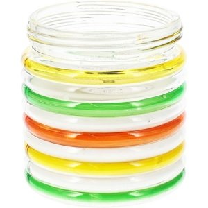 Świeca odstraszająca Citronella Stripes, 780 g, 11na 12 cm, zielona