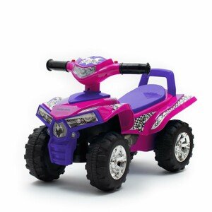 Baby Mix Odpychacz dla dzieci z dźwiękiem Quad, różowy