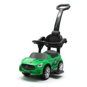 Baby Mix Odpychacz dla dzieci z dźwiękiem i prowadnicą Racer, zielony