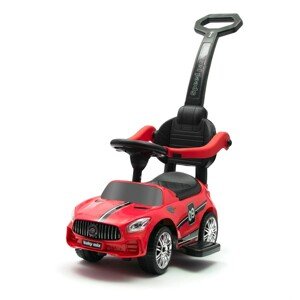 Baby Mix Odpychacz z dźwiękiem i prowadnicą Racer, czerwony