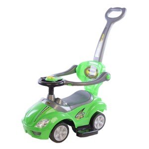 Baby Mix Odpychacz dla dzieci z prowadnicą 3w1 Mega Car, zielony