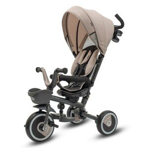 Baby Mix Dziecięcy rowerek trójkołowy 5w1 Relax 365°, beżowy