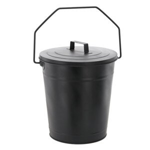 Aldotrade Wiadro na popiół z pokrywą, śr. 21/27 cm, wys. 36 cm