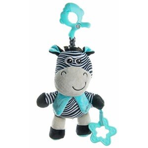 Baby Mix Edukacyjna zabawka pluszowa z klipsemZebra, 17 cm