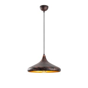 Lampa wisząca Barek - 11546, czarna/miedziana