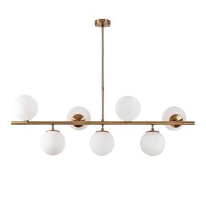 Lampa wisząca Fazli - 10535, biała/złota