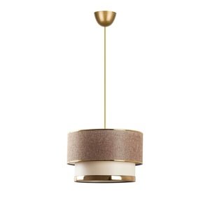 Lampa wisząca Cake - beżowa, złota