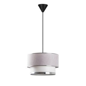 Lampa wisząca Cake - jasnoszara, srebrna
