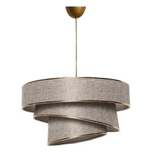 Lampa wisząca Couper - beżowa, złota