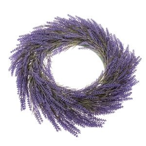 Sztuczny wieniec lawenda, średnica 65 cm