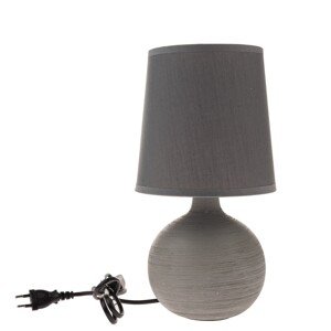 Lampa stołowa ceramiczna Grafit, 29 cm, szara