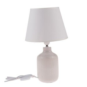 Ceramiczna lampa stołowa Alba, 40 cm, jasnobeżowa