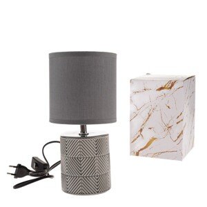 Lampa stołowa ceramiczna Dark 27 cm, ciemnoszara