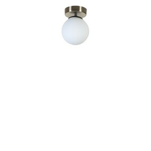 Lampa sufitowa Yeni Can Tekli Mat Krom Beyaz CamliAvize, biała