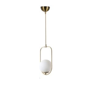 Lampa sufitowa Ahu Tekli Beyaz Camlı EskitmeSarkit, biała