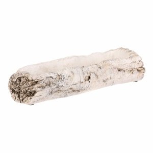 Osłonka na kwiaty - skrzynka, imitacja brzozy, 39 x 14 x 8 cm, 39 cm