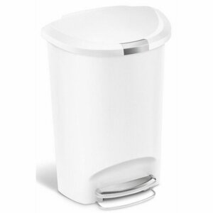 Simplehuman Kosz na odpady z pedałem, 50 l, biały