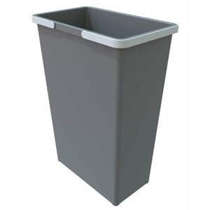 Elletipi Plastikowy kosz z uchwytami 35 L, szary