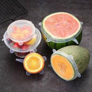 4Home Komplet silikonowych wieczek Fresh, 6 szt.