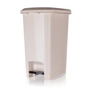 Banquet Kosz na śmieci pedałowy STEP 15 l, kremowy, 15 l