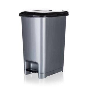 Banquet Kosz na śmieci pedałowy STEP 40 l, szary, 40 l