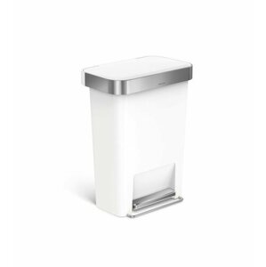 Simplehuman Pojemnik na pedały 45 l, biały