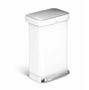 Simplehuman Pojemnik na pedały 45 l, biały, 45 l