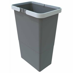 Elletipi Plastikowy kosz z uchwytami 8 l, szary, 8 l