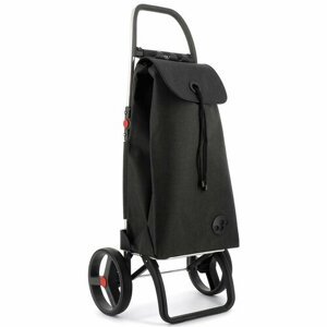 Torba na zakupy Rolser I-Max Tweed 2 Logic RSG nakółkach, czarna