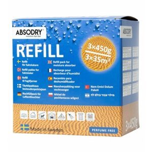 Everbrand Worki wymienne do pochłaniaczy wilgoci Absodry Maxi, 3 x 450 g