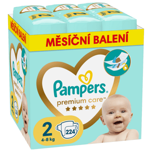 Pieluchy Pampers Premium Care 224 sztuki, rozmiar2