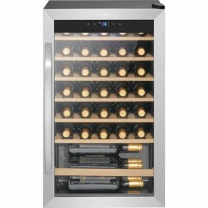 ProfiCook WK 1235 chłodziarka do wina na 36 butelek, stal nierdzewna