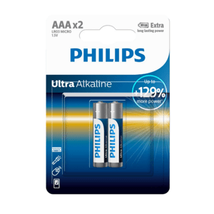Philips Bateria AAA 1,5 V Ultra Alkaline, 2 szt.