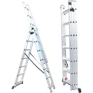 Trzyczęściowa drabina Fieldmann FZZ 4307, 3 x 7szczebli