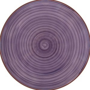 Lamart LT9090 ceramiczny talerz deserowy Happy,średnica 19 cm, fioletowy